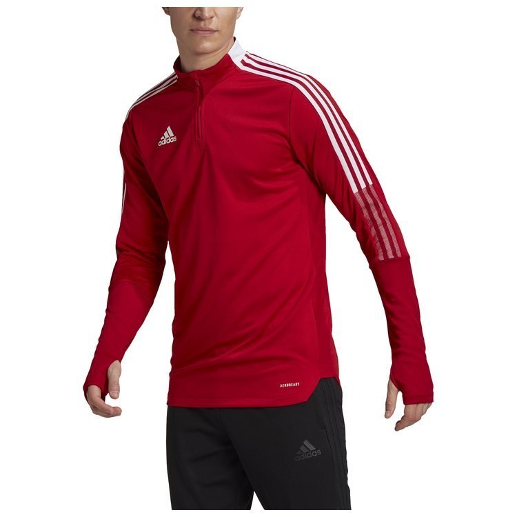 Bluza męska adidas Tiro 21 Training Top czerwona Bluza męska adidas Tiro 21 Training Top czerwona