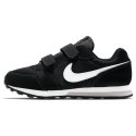 Buty miejskie dziecięce Nike MD Runner 2 czarno-białe zapinane na rzep