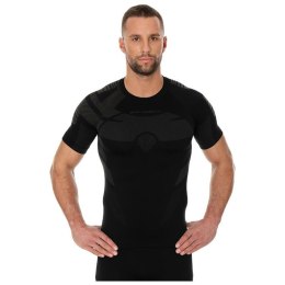 Koszulka męska Brubeck DRY czarno-szara termoaktywna