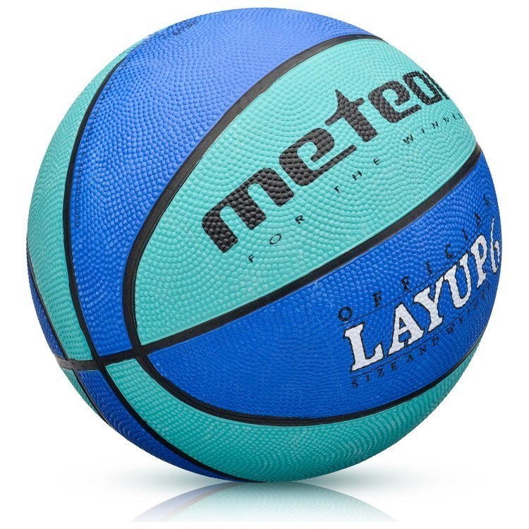 Piłka do koszykówki Meteor LAYUP niebieska rozmiar 6 Piłka do koszykówki Meteor LAYUP niebieska rozmiar 6