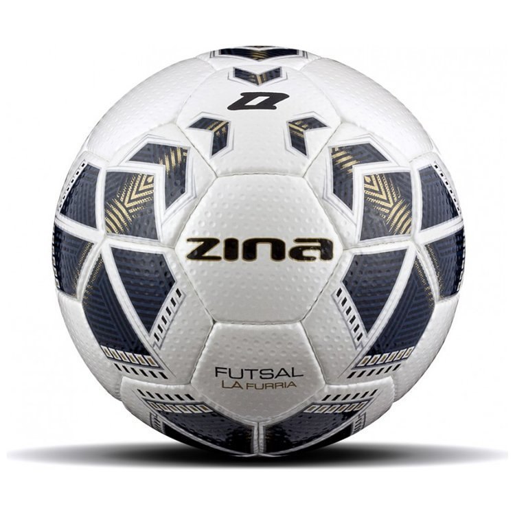 Piłka nożna Zina FUTSAL LA FURIA czarno-biała rozmiar 4