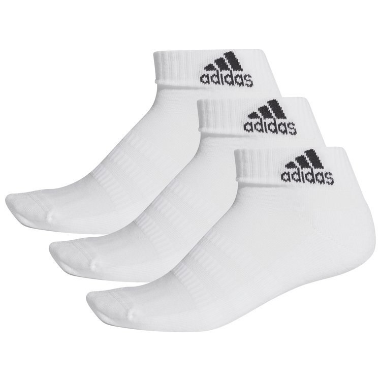 Skarpety 3-pak damskie męskie adidas Cushioned Ankle białe bawełniane Skarpety 3-pak damskie męskie adidas Cushioned Ankle białe bawełniane