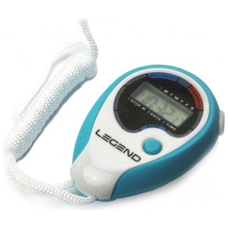 Stoper elektroniczny Legend 2 międzyczasy biało-niebieski Stoper elektroniczny Legend 2 międzyczasy biało-niebieski