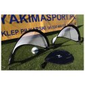Bramki Yakimasport POP-UP czarne przenośne owalne 120 cm x 80 cm zestaw 2 szt + torba
