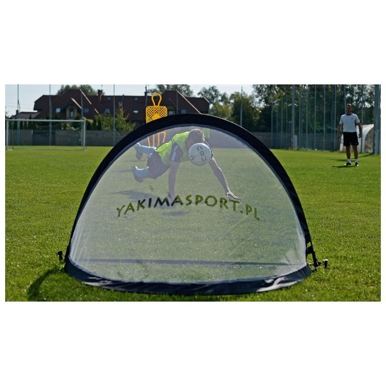 Bramki Yakimasport POP-UP czarne przenośne owalne 120 cm x 80 cm zestaw 2 szt + torba Bramki Yakimasport POP-UP czarne przenośne owalne 120 cm x 80 cm zestaw 2 szt + torba