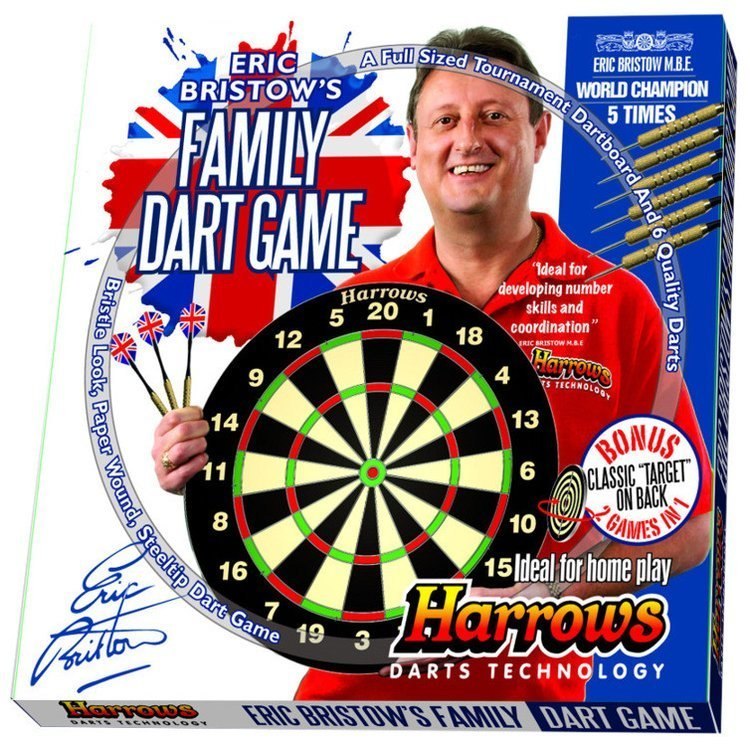 ERIC BRINSTOW'S FAMILY DART GAME Dwustronna Tarcza Do Darta HARROWS/FAMILY ERIC BRINSTOW'S FAMILY DART GAME Dwustronna Tarcza Do Darta HARROWS/FAMILY