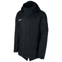 Kurtka przeciwdeszczowa treningowa dziecięca Nike Academy18 Football Jacket czarna poliestrowa