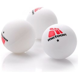 Piłeczka do tenisa stołowego ping-ponga Meteor biała tworzywo sztuczne