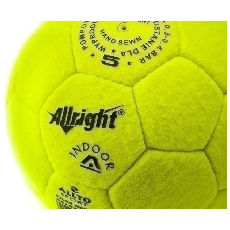 Piłka Nożna Allright INDOOR żółta rozmiar 5 halowa