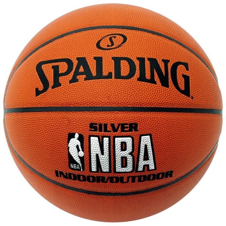 Piłka do koszykówki Spalding NBA SILVER pomarańczowa rozmiar 7 INDOOR OUTDOOR Piłka do koszykówki Spalding NBA SILVER pomarańczowa rozmiar 7 INDOOR OUTDOOR