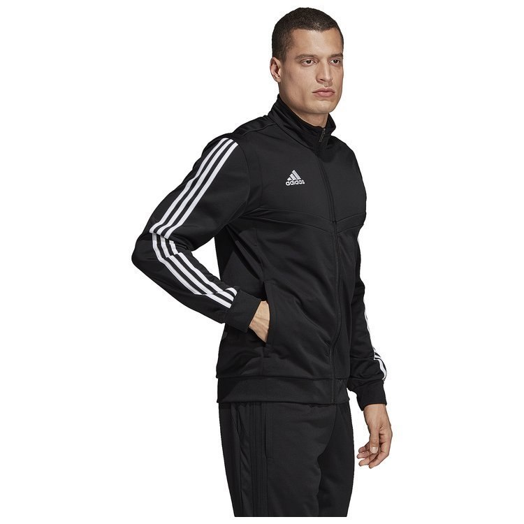 Bluza męska adidas Tiro 19 czarna bez kaptura na zamek treningowa