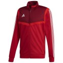 Bluza piłkarska męska adidas Tiro 19 czerwona rozpinana