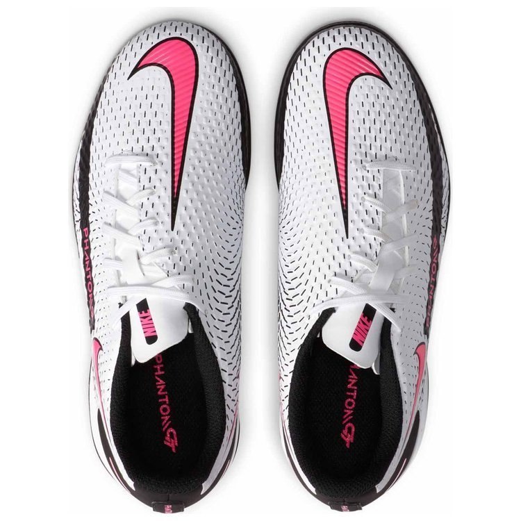 Buty piłkarskie halówki dziecięce Nike Phantom GT Academy IC białe Buty piłkarskie halówki dziecięce Nike Phantom GT Academy IC białe