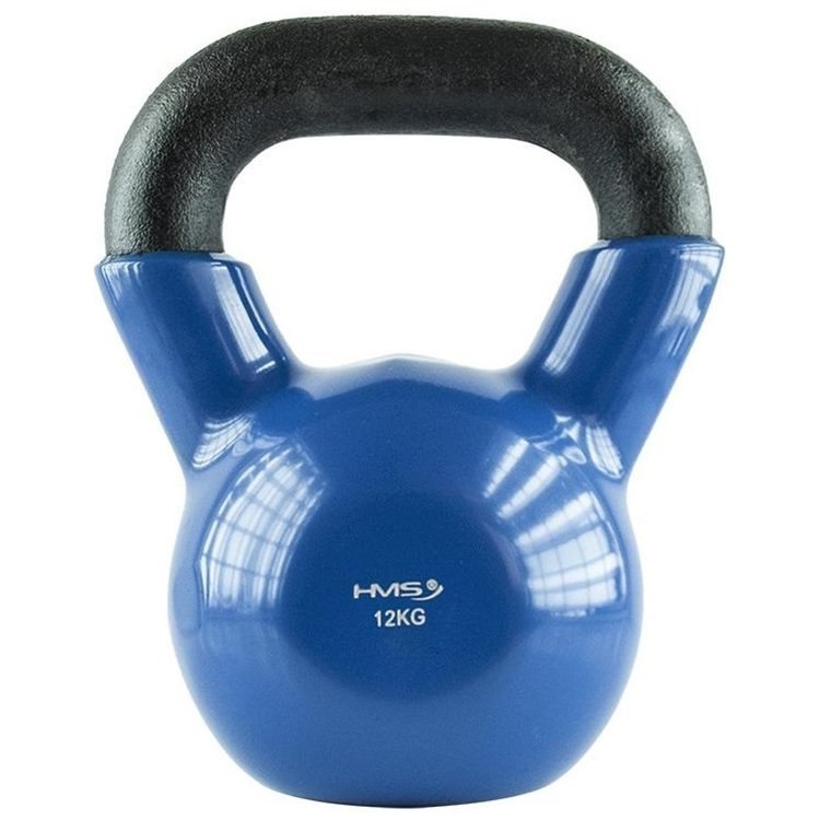 Ciężarek HMS KETTLEBELL 12kg gumowy niebieski Ciężarek HMS KETTLEBELL 12kg gumowy niebieski