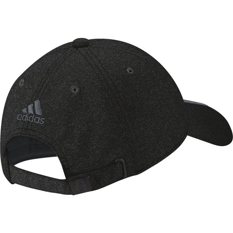Czapka z daszkiem adidas Real Madrid Cap czarna bawełniana Czapka z daszkiem adidas Real Madrid Cap czarna bawełniana