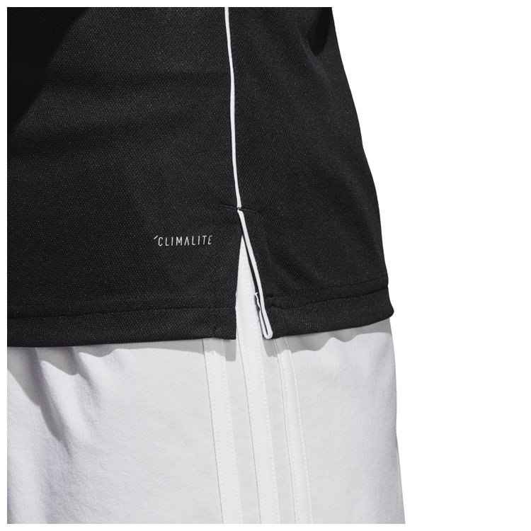 Koszulka damska polo adidas Core 18 Climalite czarna poliestrowa Koszulka damska polo adidas Core 18 Climalite czarna poliestrowa