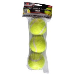 Piłki do tenisa ziemnego AXER żółte 3szt