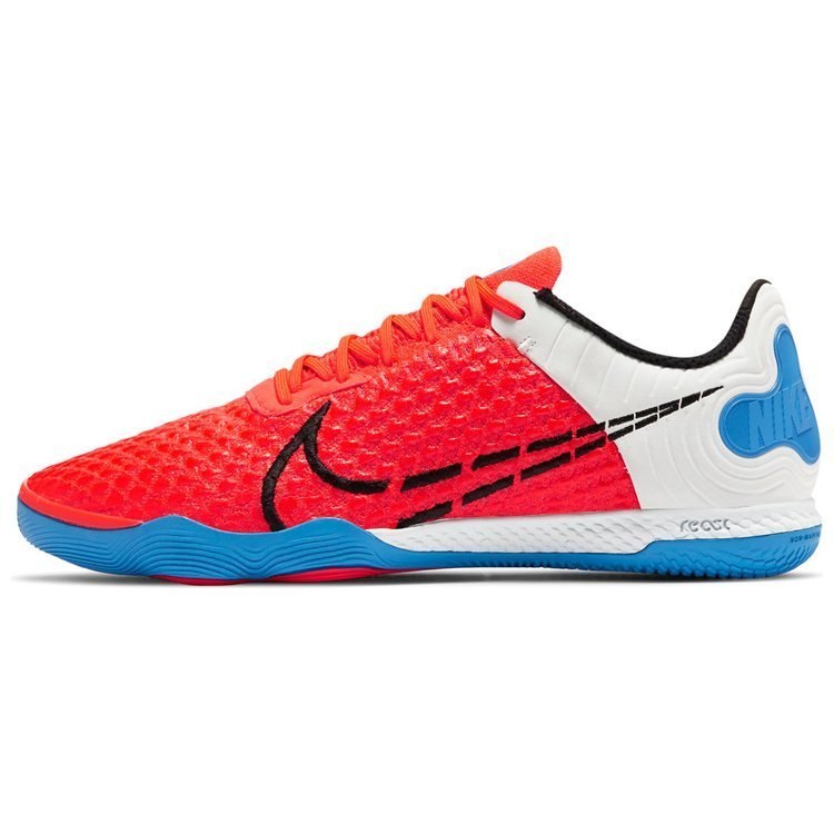 Buty piłkarskie męskie Nike React Gato biało-niebiesko-czerwone halowe Buty piłkarskie męskie Nike React Gato biało-niebiesko-czerwone halowe