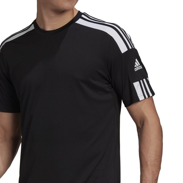 Koszulka męska adidas Squadra 21 Jersey czarna piłkarska, sportowa Koszulka męska adidas Squadra 21 Jersey czarna piłkarska, sportowa