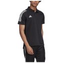 Koszulka męska polo adidas Condivo 20 czarna