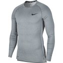 Koszulka z długim rękawem męska Nike Pro szara sportowa