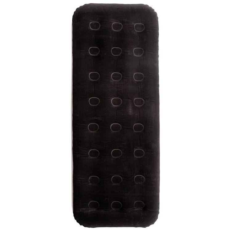 Materac welurowy METEOR SINGLE 188 x 74 x 22 cm czarny Materac welurowy METEOR SINGLE 188 x 74 x 22 cm czarny