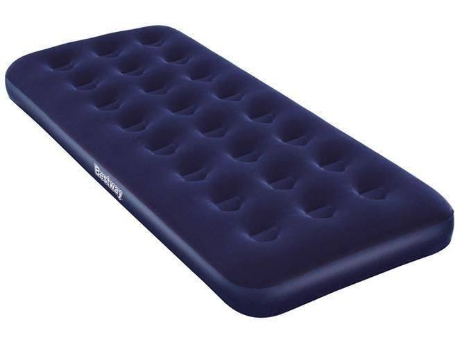 Materac welurowy pojedynczy 185x76x22cm BESTWAY granatowy Materac welurowy pojedynczy 185x76x22cm BESTWAY granatowy