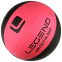 Piłka lekarska Legend 1kg gumowa czarno-różowo