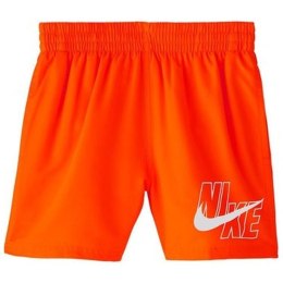 Spodenki, szorty kąpielowe dziecięce Nike Logo Solid Lap Junior pomarańczowe