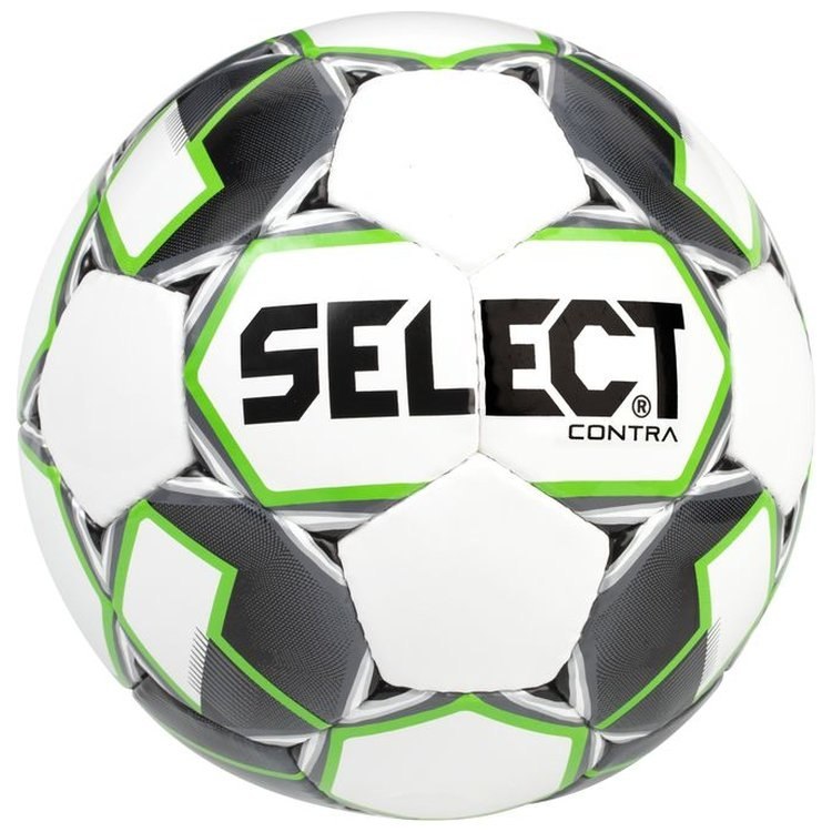 Piłka nożna Select CONTRA biało-zielono-czarna rozmiar 3