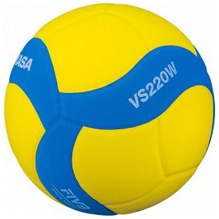 Piłka siatkowa MIKASA VS220W-Y-BL niebiesko-żółta rozmiar 5