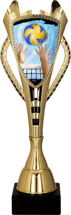 Puchar Tryumf 7243F plastikowy złoty Siatkówka