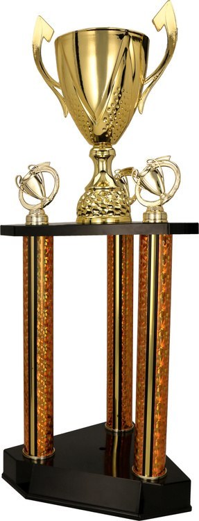 Puchar metalowy piętrowy złoty DAMARI
