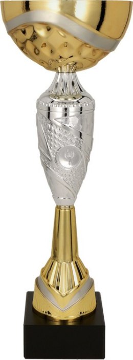 Puchar metalowy złoto-srebrny z przykrywką RAMIRA