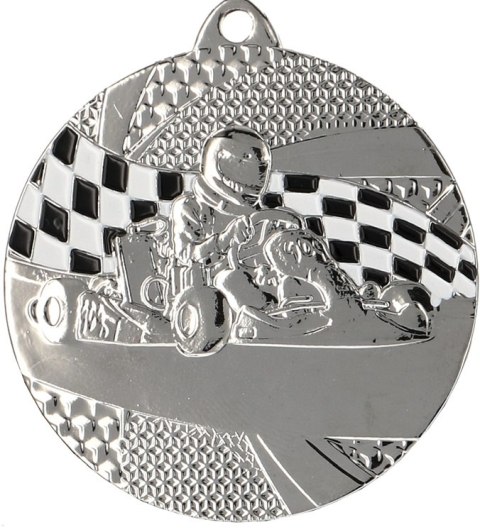 Medal srebrny gokart - medal stalowy