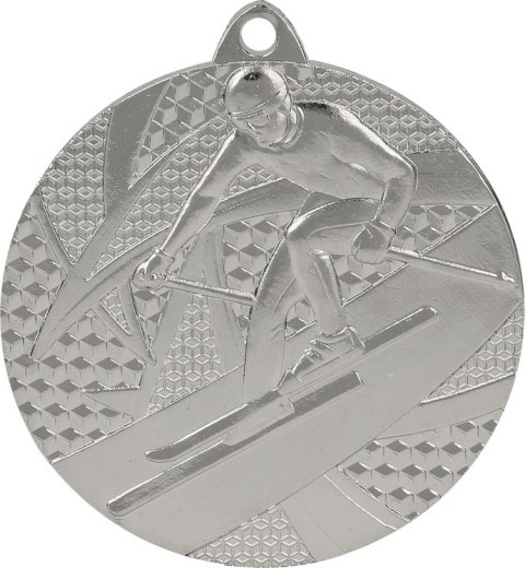 Medal srebrny zjazd narciarski - medal stalowy