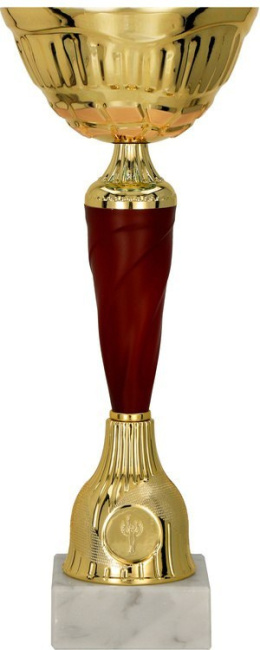 Puchar metalowy złoto-burguntowy 9257
